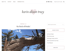 Tablet Screenshot of karintracy.com